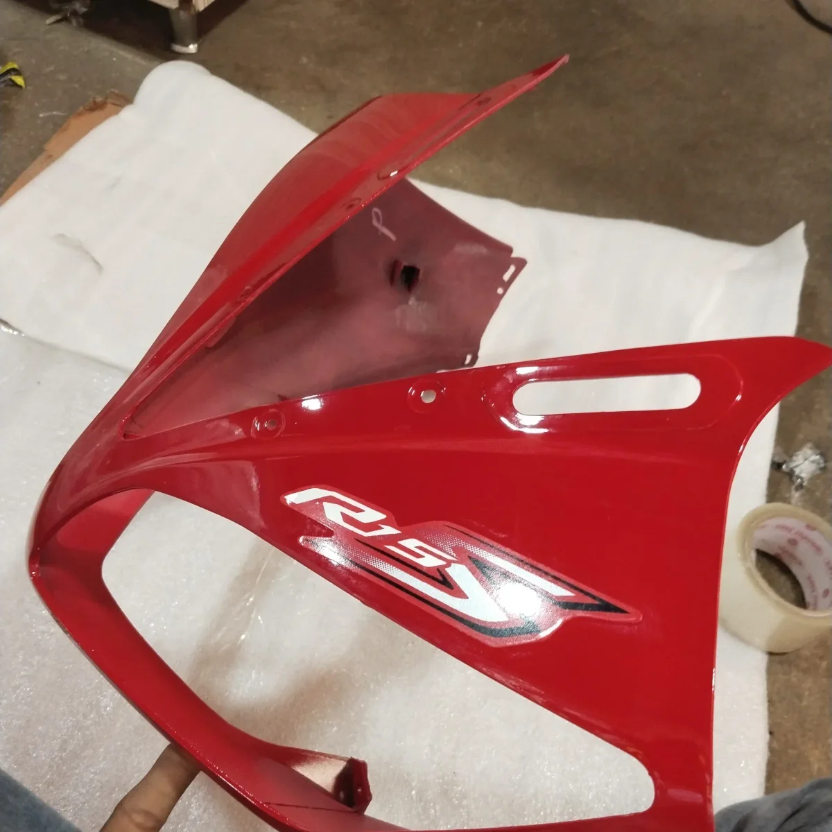 R15-S HEAD LIGHT VISOR SPORT/RED 2