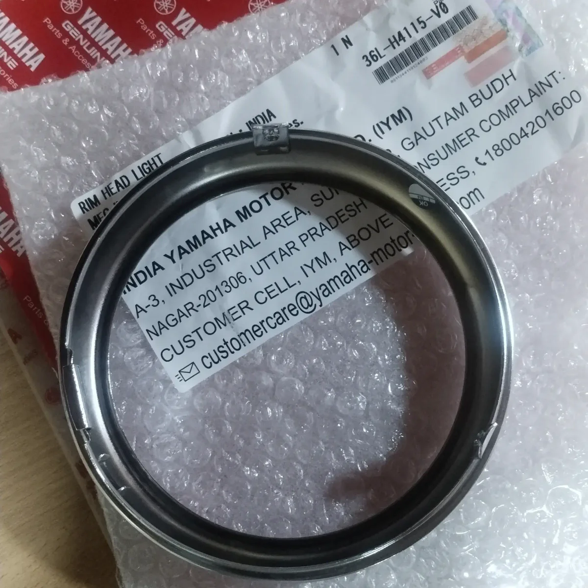 HEAD LIGHT RIM CROME RX100/RX135 2