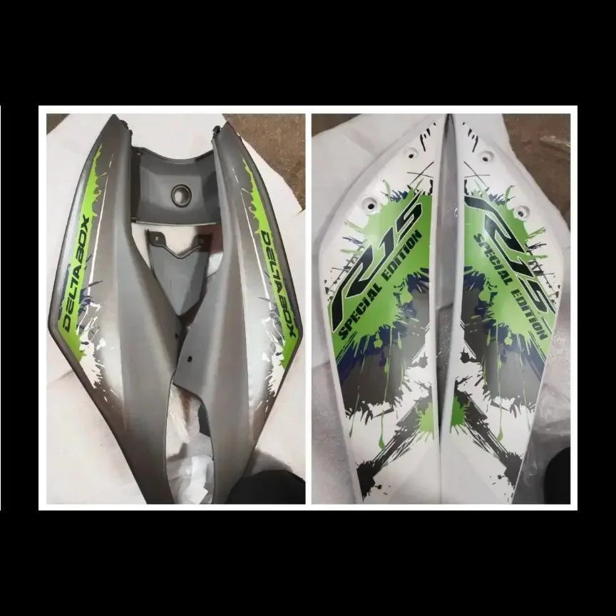 R15 V2 BODY KIT MATT GREY/GREEN 2