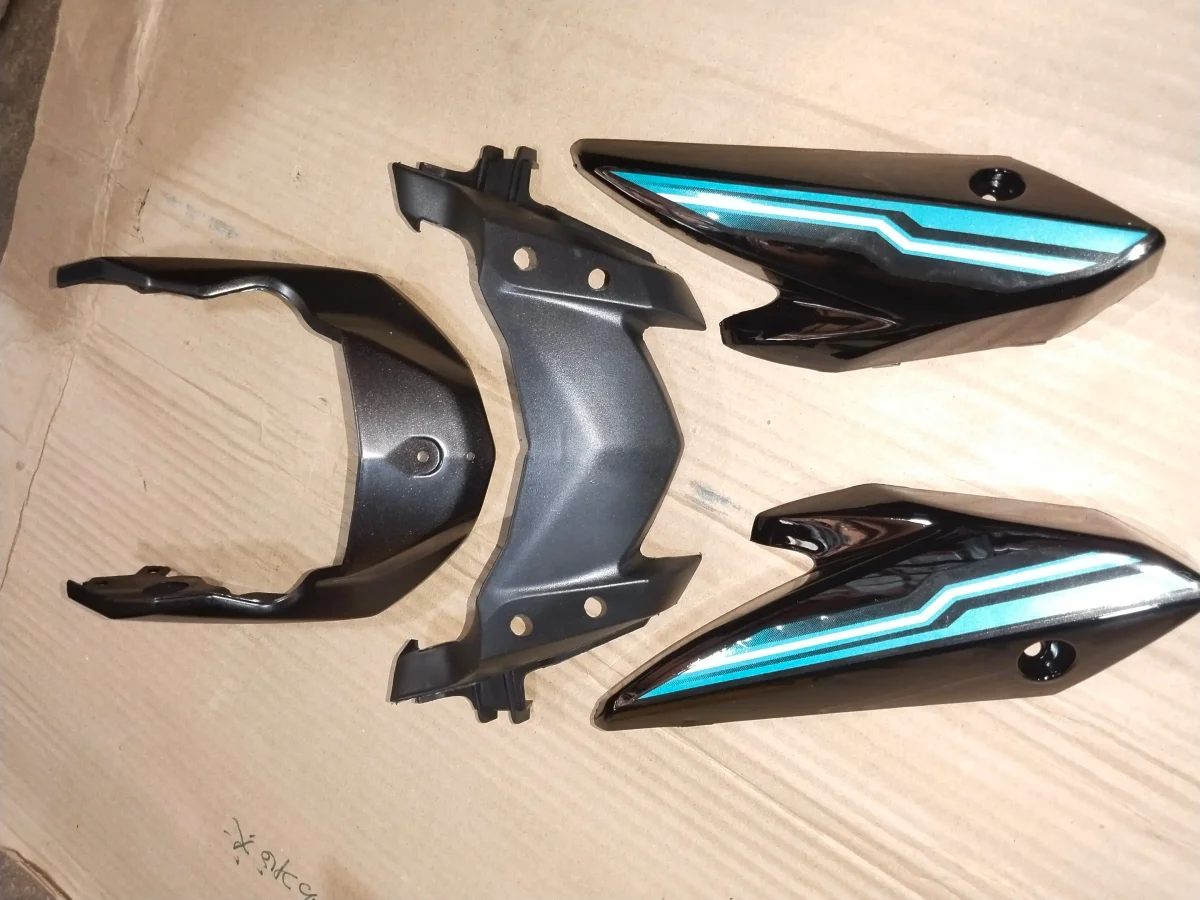 FZ V2 HEAD LIGHT VISOR BLACK/CYAN BLUE
