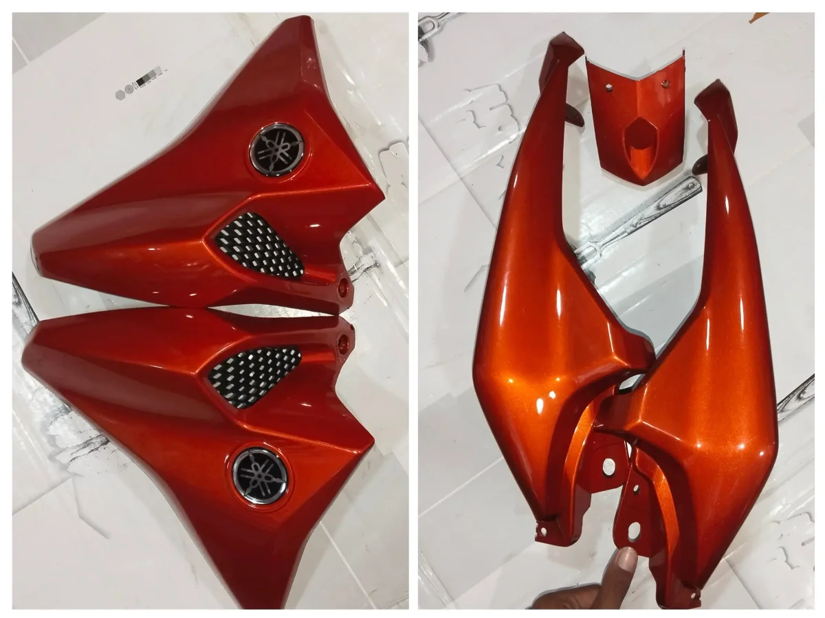 FZ V2 FULL BODY KIT MATT BLACK/ORANGE 2