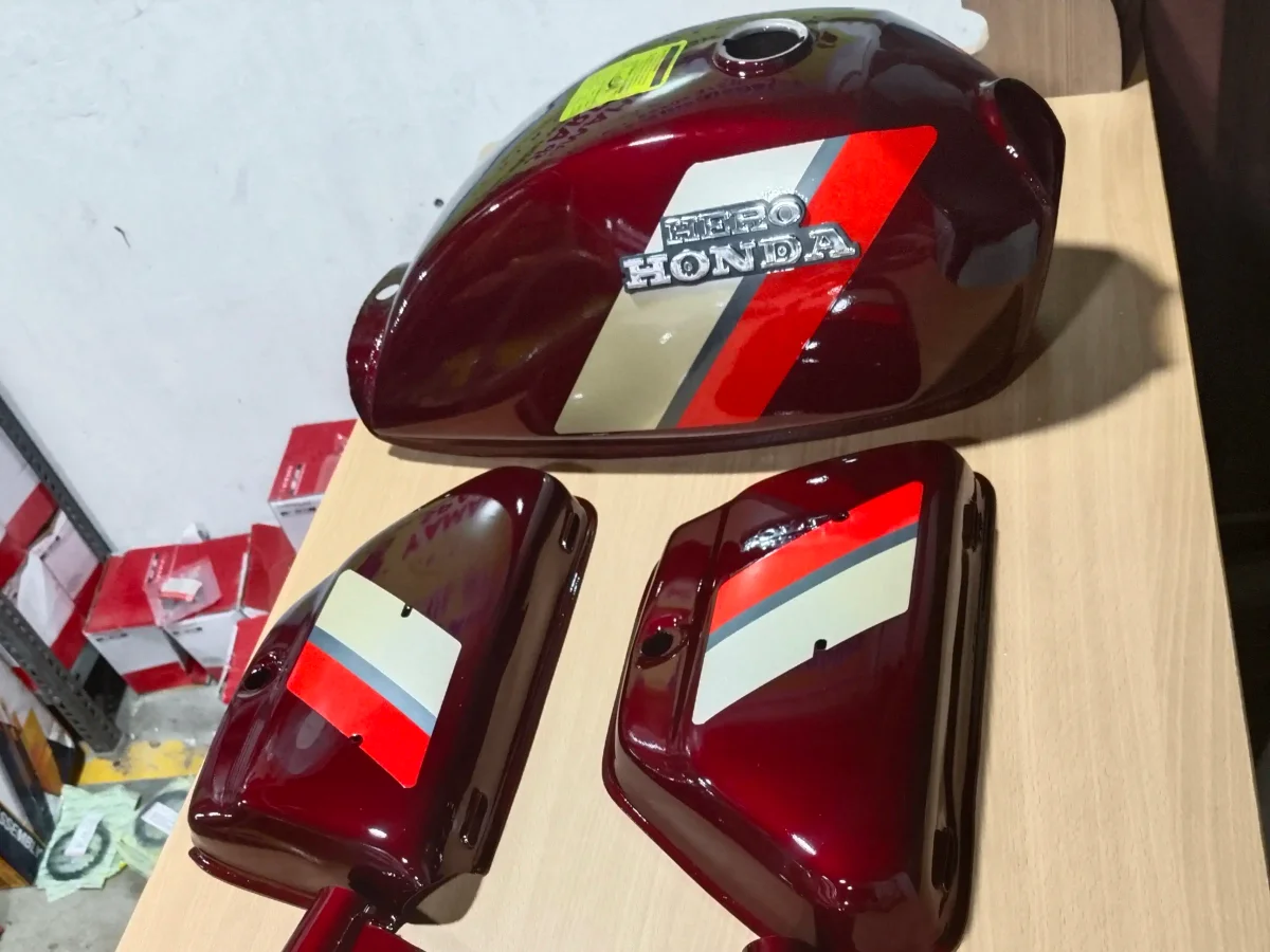 Petrol Tank Kit Hero Honda Ss Wine Red Full Kit