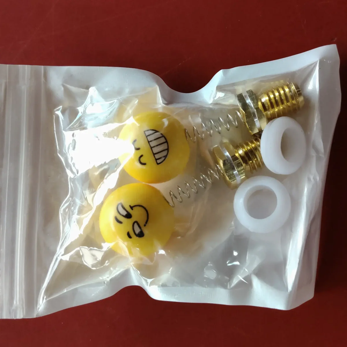Mirror nut fancy univarsal yellow