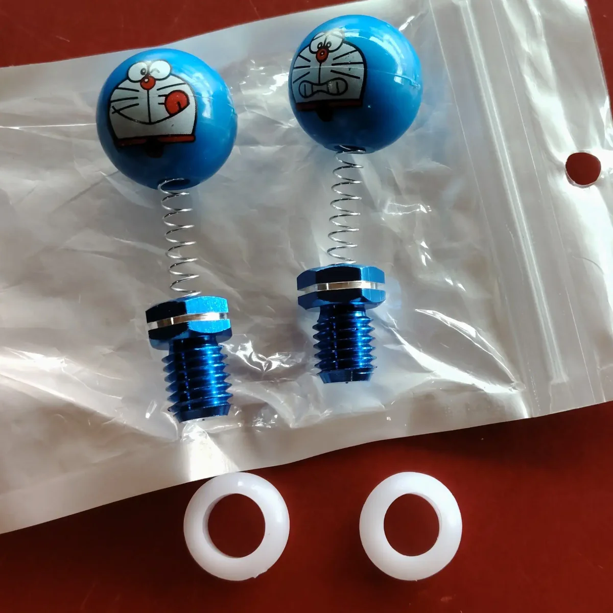Mirror nut fancy univarsal   blue 2