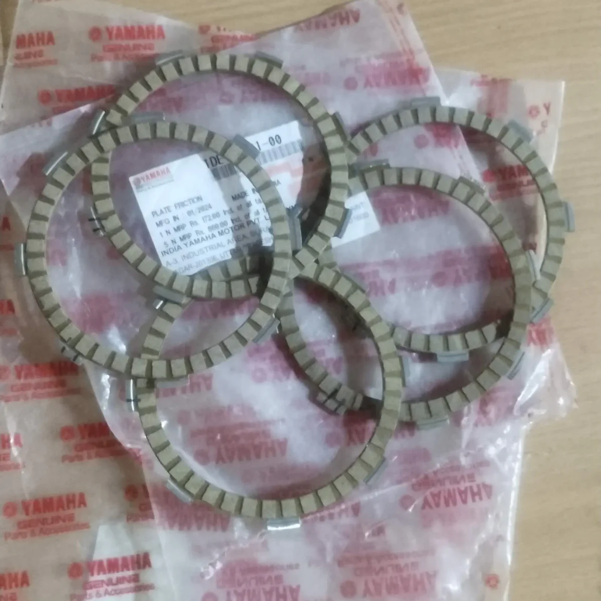 CLUTCH PLATE SET 5 Pic  RX100
