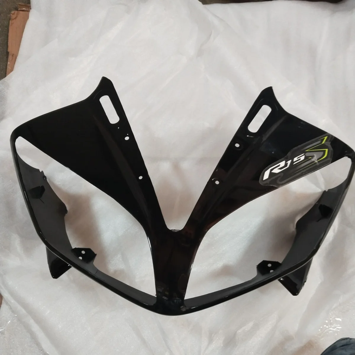 R15-S HEAD LIGHT VISOR BLACK/GREEN