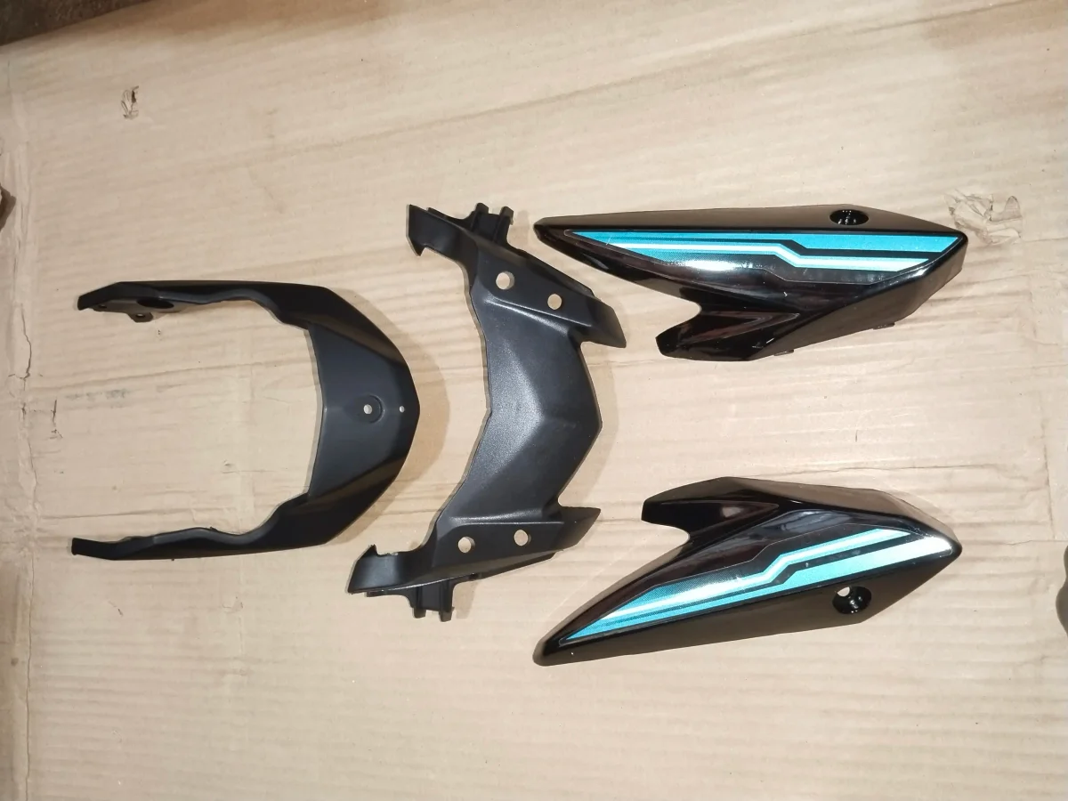 FZ V2 HEAD LIGHT VISOR GLOSSY BLACK/CYAN BLUE