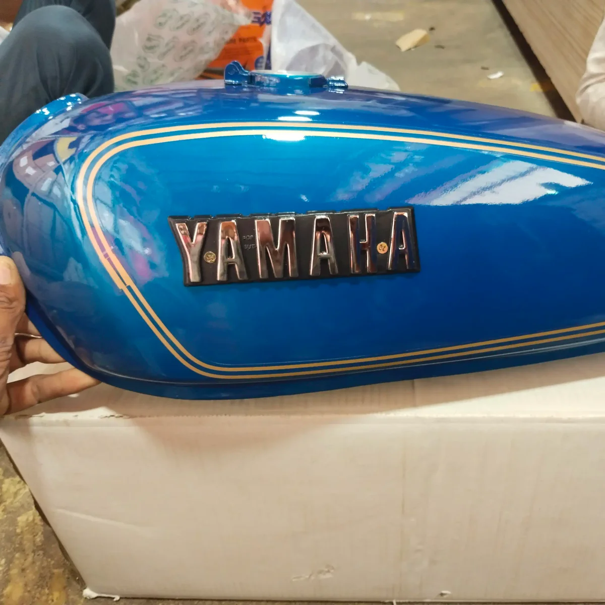 RX100 PETROL TANK BLUE