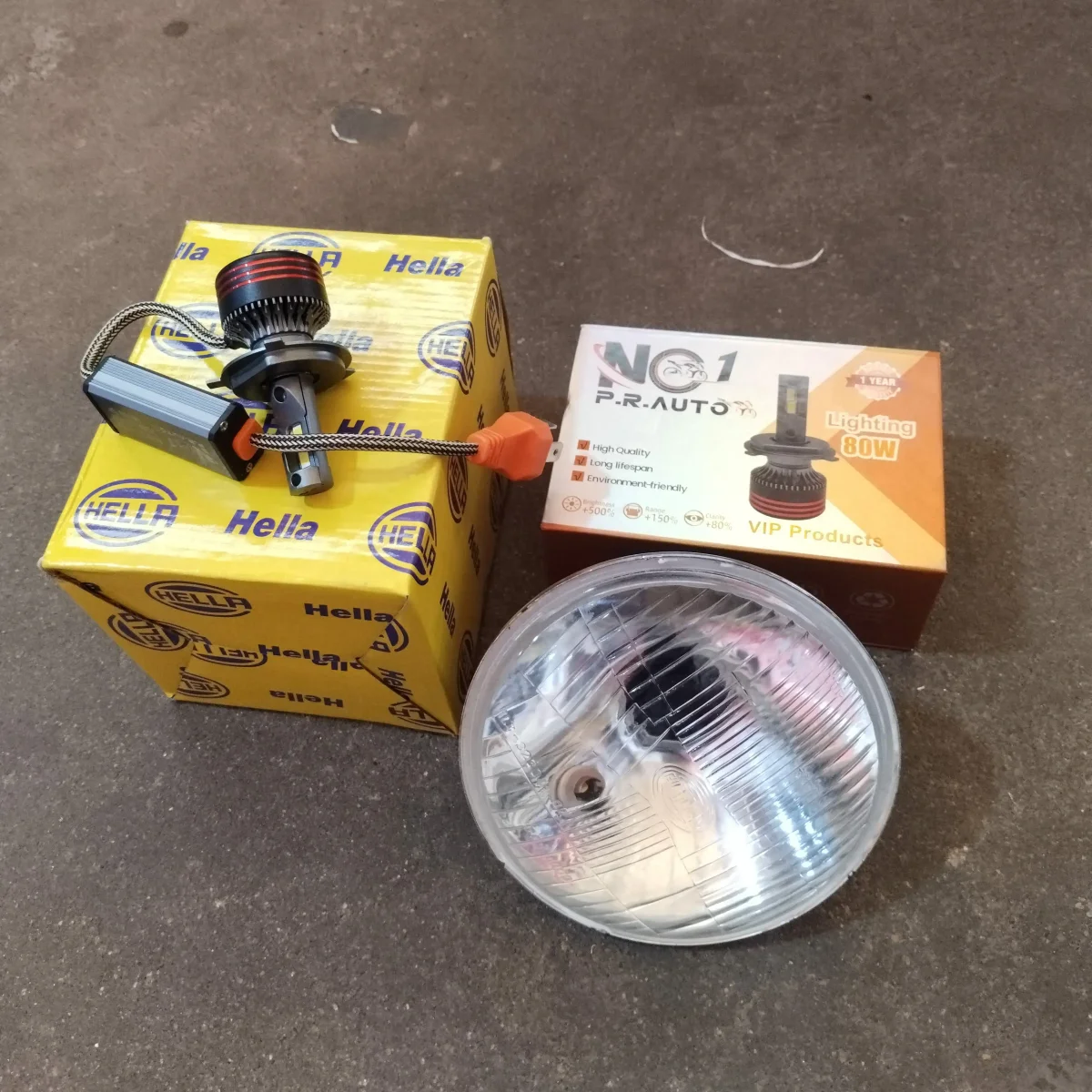 RX HEAD LIGHT WITH LED BULF