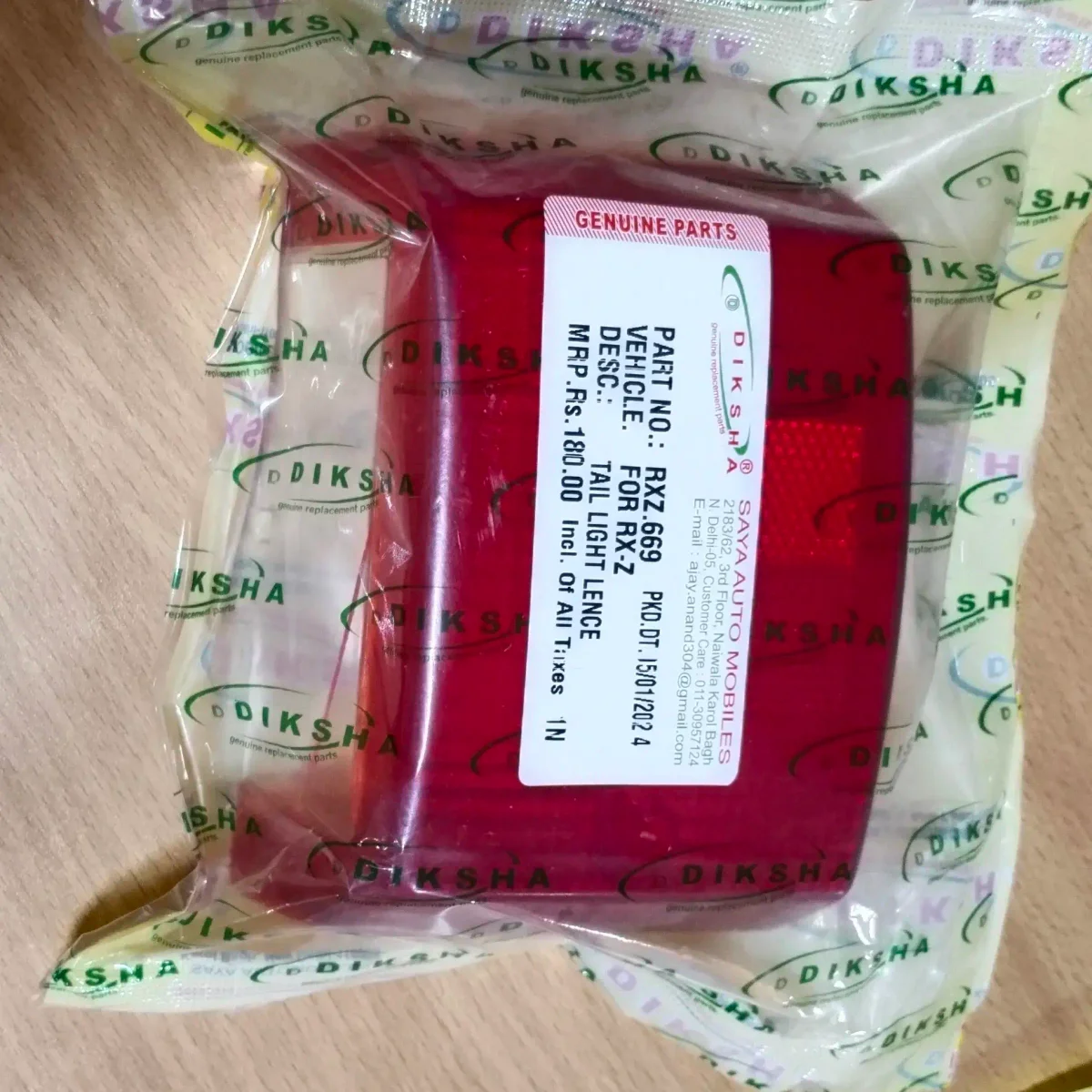 TAIL LIGHT LENCE (RXZ.669)