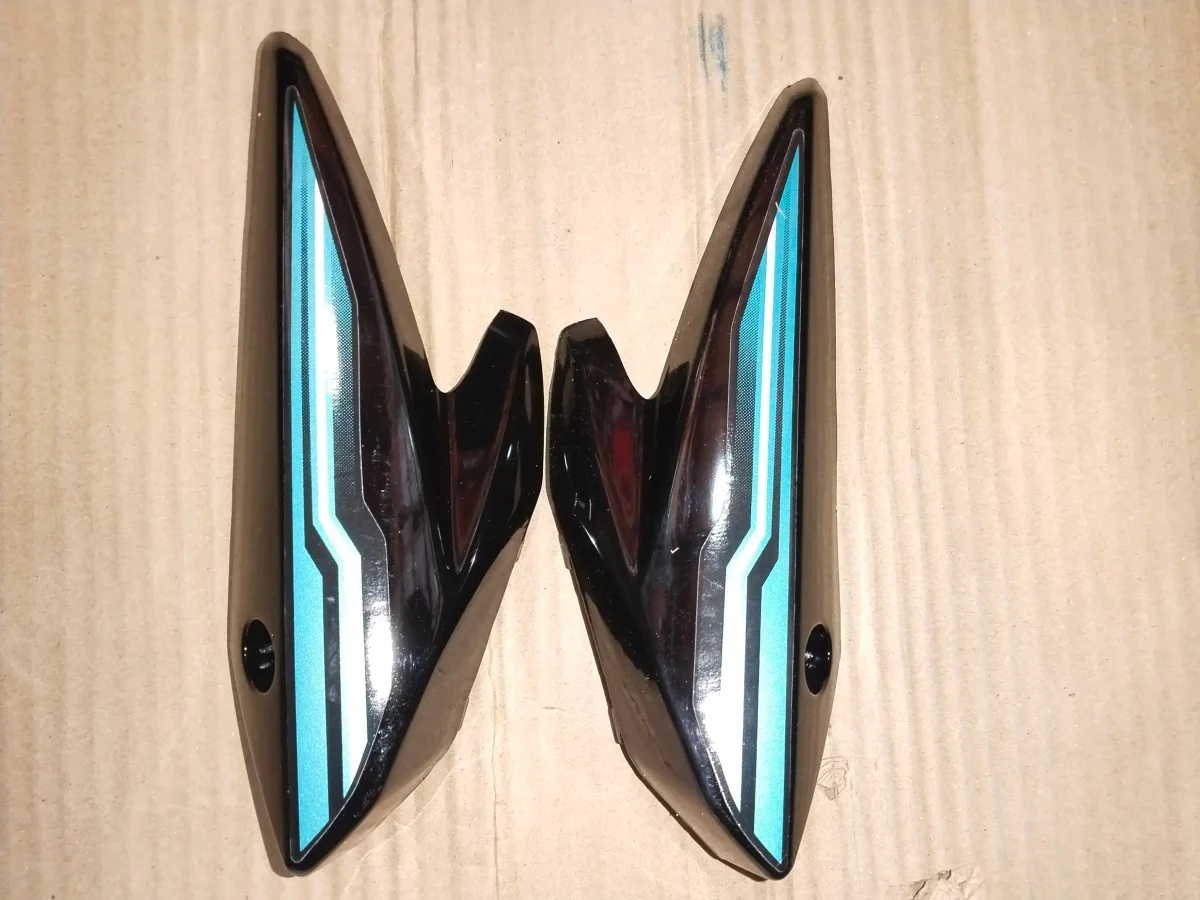 FZ V2 HEAD LIGHT VISOR GLOSSY BLACK/CYAN BLUE 2