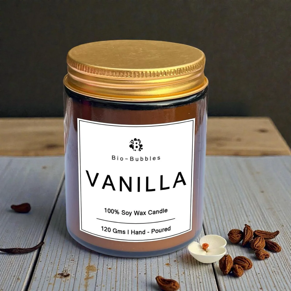 VANILLA SOY WAX JAR CANDLE