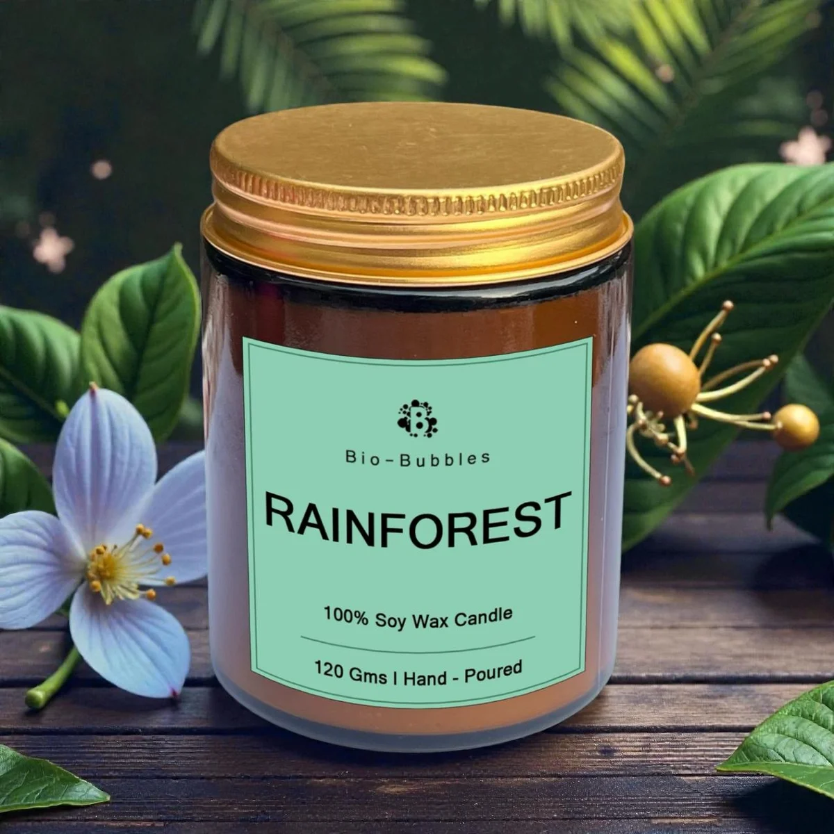 RAINFOREST SOY WAX JAR CANDLE