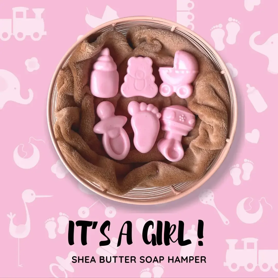 IT’S A GIRL BABY SOAP HAMPER