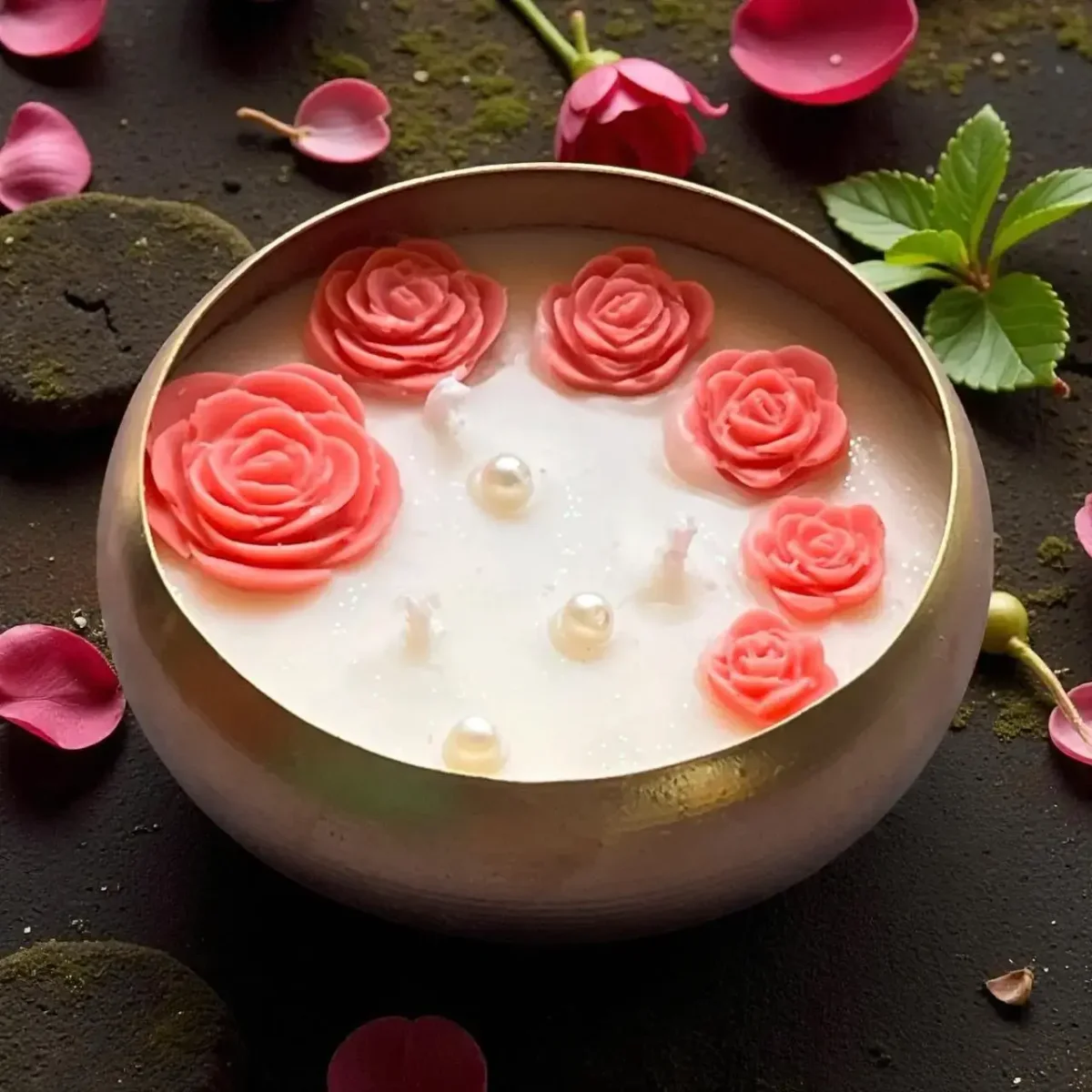 ROUND URLI ROSE CANDLE