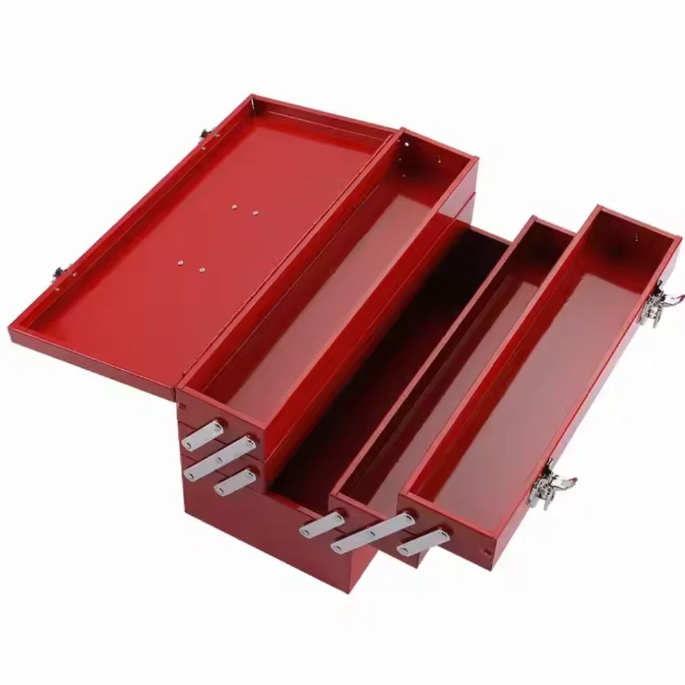 Metal Toolbox With Portable Carrying Handles