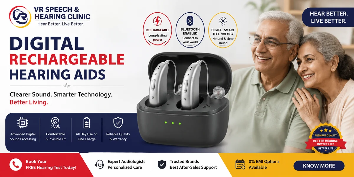 Digital Rechargeable Hearing Aids