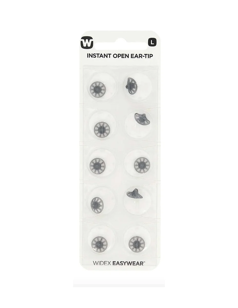 Widex RIC Open Domes – Large (L) | Size S & M Receiver Compatible
